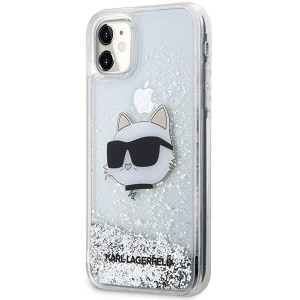 Karl Lagerfeld KLHCN61LNCHCS iPhone 11/XR srebrny/silver hardcase Glitter Choupette Head