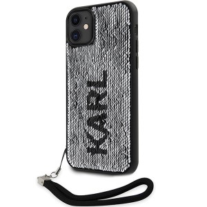 Karl Lagerfeld KLHCN61PSQRKS iPhone 11 / Xr  6,1" srebrny/silver hardcase Sequins Cord