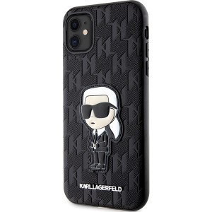 Karl Lagerfeld KLHCN61SAKHPKK iPhone 11/ Xr 6.1" czarny/black Saffiano Monogram Ikonik