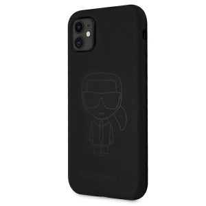 Karl Lagerfeld KLHCN61SILTTBK iPhone 116,1" / Xr Silicone Ikonik Outline czarny/black