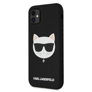 Karl Lagerfeld KLHCN61SLCHBK iPhone11 6,1" / Xr hardcase czarny/black Silicone Choupette