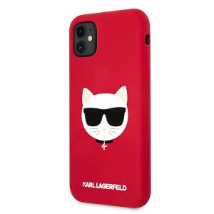 Karl Lagerfeld KLHCN61SLCHRE iPhone11 6,1" / Xr hardcase czerwony/red Silicone Choupette