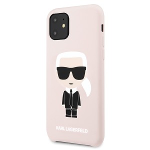 Karl Lagerfeld KLHCN61SLFKPI iPhone 116,1" / Xr hardcase jasnoróżowy/light pink Silicone Iconic