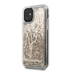Karl Lagerfeld KLHCN61TRKSGO iPhone 116,1" / Xr złoty/gold Glitter Signature