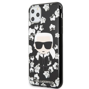 Karl Lagerfeld KLHCN65FLFBBK iPhone 11   Pro Max czarny/black Flower Ikonik Karl