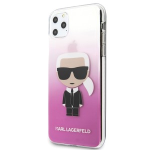 Karl Lagerfeld KLHCN65TRDFKPI iPhone 11Pro Max różowy/pink Gradient Ikonik Karl