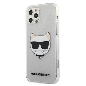 Karl Lagerfeld KLHCP12LCHTUGLS iPhone12 Pro Max 6,7" srebrny/silver hardcase Glitter Choupette