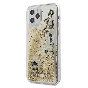 Karl Lagerfeld KLHCP12LROGO iPhone 12Pro Max 6,7" złoty/gold hardcase Glitter Charms