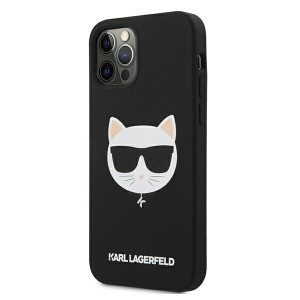 Karl Lagerfeld KLHCP12LSLCHBK iPhone12 Pro Max 6,7" hardcase czarny/black Silicone Choupette