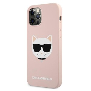 Karl Lagerfeld KLHCP12LSLCHLP iPhone12 Pro Max 6,7" hardcase jasno różowy/light pink Silicone Choupette