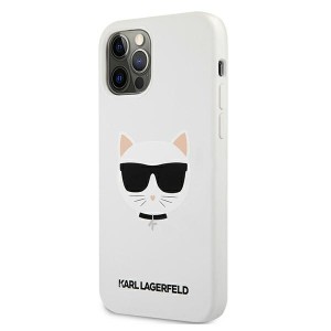 Karl Lagerfeld KLHCP12LSLCHWH iPhone12 Pro Max 6,7" hardcase biały/white Silicone Choupette