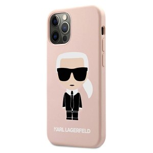 Karl Lagerfeld KLHCP12LSLFKPI iPhone 12Pro Max 6,7" hardcase jasnoróżowy/light pink Silicone Iconic