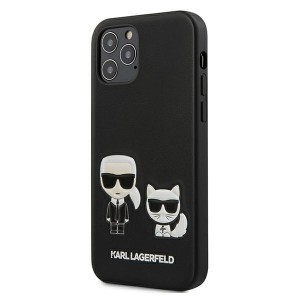 Karl Lagerfeld KLHCP12MPCUSKCBK iPhone12/12 Pro 6,1" czarny/black hardcase Ikonik Karl & Choupette