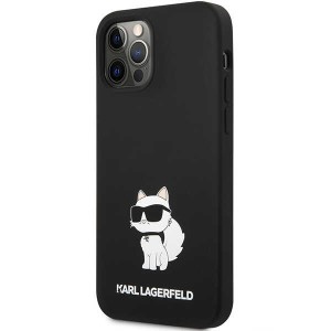 Karl Lagerfeld KLHCP12MSNCHBCK iPhone 12/12 Pro 6,1" hardcase czarny/black Silicone Choupette