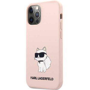 Karl Lagerfeld KLHCP12MSNCHBCP iPhone 12/12 Pro 6,1" hardcase różowy/pink Silicone Choupette