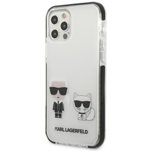 Karl Lagerfeld KLHCP12MTPEKCW iPhone 12/12 Pro hardcase biały/white Karl&Choupette