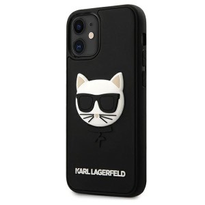 Karl Lagerfeld KLHCP12SCH3DBK iPhone 12mini 5,4" czarny/black hardcase 3D Rubber Choupette