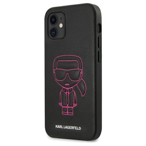 Karl Lagerfeld KLHCP12SPCUIKPI iPhone12 mini 5,4" różowy/pink hardcase Karl Ikonik Outline