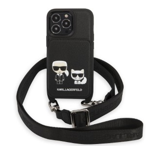 Karl Lagerfeld KLHCP13LSAKCHSK iPhone 13Pro / 13 6,1" hardcase Saffiano Karl & Choupette Embossed