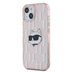 Karl Lagerfeld KLHCP13MHKLPCHP iPhone13 6.1" różowy/pink hardcase IML Choupette Head & Monogram