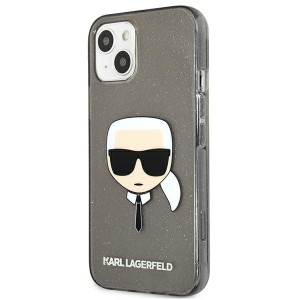 Karl Lagerfeld KLHCP13MKHTUGLB iPhone 13/ 14 / 15 6,1" czarny/black hardcase Glitter Karl`s Head