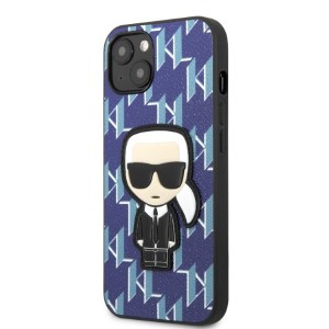 Karl Lagerfeld KLHCP13MPMNIKBL iPhone 13/ 14 / 15 6,1" hardcase niebieski/blue Monogram Ikonik Patch