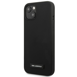 Karl Lagerfeld KLHCP13MSLMP1K iPhone 13 / 14 / 15 6,1" hardcase czarny/black Silicone Plaque