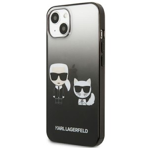 Karl Lagerfeld KLHCP13MTGKCK iPhone 13/ 14 / 15 6,1" hardcase czarny/black Gradient Ikonik Karl & Choupette