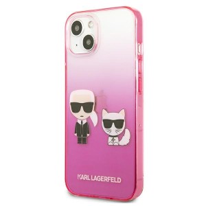 Karl Lagerfeld KLHCP13MTGKCP iPhone 13/ 14 / 15 6,1" hardcase różowy/pink Gradient Ikonik Karl & Choupette
