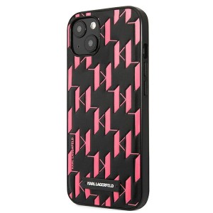 Karl Lagerfeld KLHCP13SMNMP1P iPhone 13mini 5,4" hardcase różowy/pink Monogram Plaque