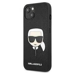 Karl Lagerfeld KLHCP13SSAKHBK iPhone 13mini 5,4" czarny/black hardcase Saffiano Ikonik Karl`s Head