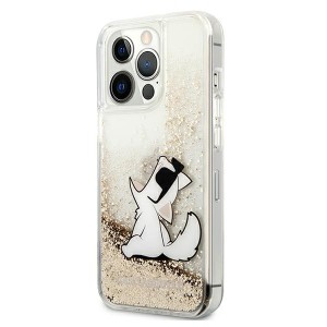 Karl Lagerfeld KLHCP13XGCFD iPhone 13Pro Max 6,7" złoty/gold hardcase Liquid Glitter Choupette Fun