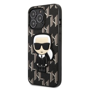 Karl Lagerfeld KLHCP13XPMNIKBK iPhone 13Pro Max 6,7" hardcase czarny/black Monogram Ikonik Patch