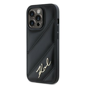 Karl Lagerfeld KLHCP13XPQDSMGK iPhone13 Pro Max 6.7" czarny/black hardcase Diagonal Quilted Script