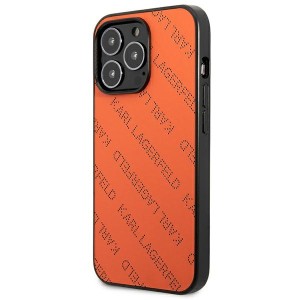 Karl Lagerfeld KLHCP13XPTLO iPhone 13Pro Max 6,7" hardcase pomarańczowy/orange Perforated Allover