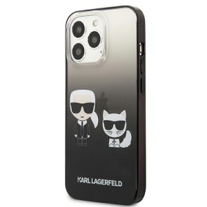 Karl Lagerfeld KLHCP13XTGKCK iPhone 13Pro Max 6,7" hardcase czarny/black Gradient Ikonik Karl & Choupette