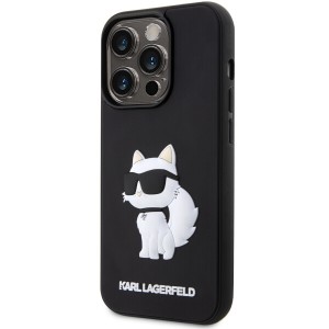 Karl Lagerfeld KLHCP14L3DRKHNK iPhone 14Pro 6.1" czarny/black hardcase Rubber Choupette 3D