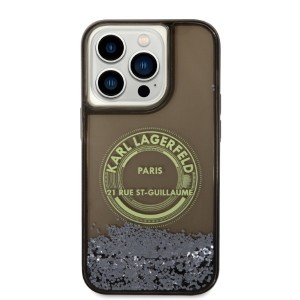 Karl Lagerfeld KLHCP14LLCRSGRK iPhone 14 Pro 6,1" czarny/black hardcase Liquid Glitter RSG