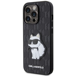 Karl Lagerfeld KLHCP14LSAKHPCK iPhone 14 Pro 6.1" czarny/black Saffiano Monogram Choupette