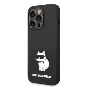 Karl Lagerfeld KLHCP14LSNCHBCK iPhone 14Pro 6,1" hardcase czarny/black Silicone Choupette