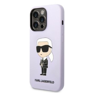 Karl Lagerfeld KLHCP14LSNIKBCU iPhone 14Pro 6,1" hardcase purpurowy/purple Silicone Ikonik