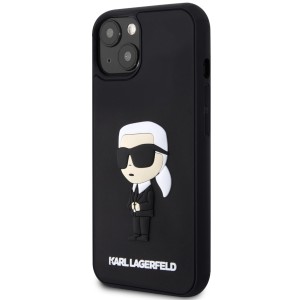 Karl Lagerfeld KLHCP14M3DRKINK iPhone 14Plus / 15 Plus 6.7" czarny/black hardcase Rubber Ikonik 3D