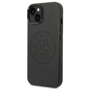 Karl Lagerfeld KLHCP14MFWHK iPhone 14 Plus / 15 Plus 6,7" hardcase czarny/black Leather Perforated Logo