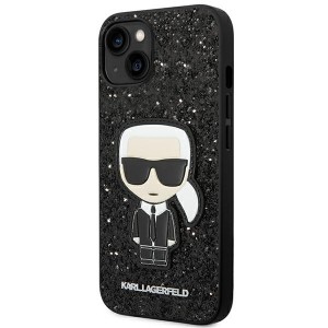 Karl Lagerfeld KLHCP14MGFKPK iPhone 14 Plus / 15 Plus 6,7" hardcase czarny/black Glitter Flakes Ikonik