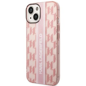 Karl Lagerfeld KLHCP14MHKLSPCP iPhone 14 Plus / 15 Plus 6,7" hardcase różowy/pink Mono Vertical Stripe