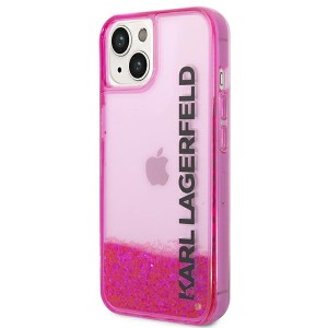 Karl Lagerfeld KLHCP14SLCKVF iPhone 14 / 15 / 13 6,1" różowy/pink hardcase Liquid Glitter Elong
