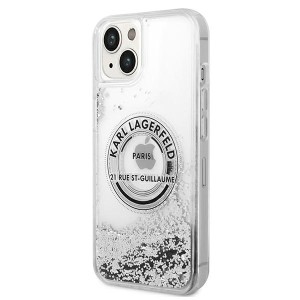 Karl Lagerfeld KLHCP14SLCRSGRS iPhone 14/ 15 / 13 6,1" srebrny/silver hardcase Liquid Glitter RSG