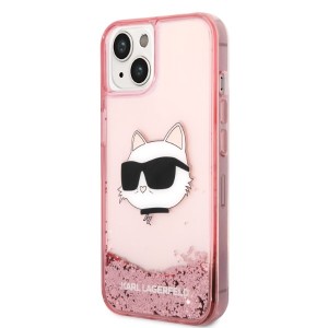 Karl Lagerfeld KLHCP14SLNCHCP iPhone 14/ 15 / 13 6,1" różowy/pink hardcase Glitter Choupette Head