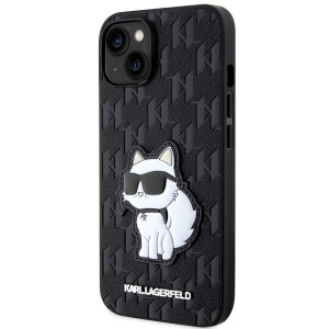 Karl Lagerfeld KLHCP14SSAKHPCK iPhone 14 / 15 / 13 6.1" czarny/black Saffiano Monogram Choupette