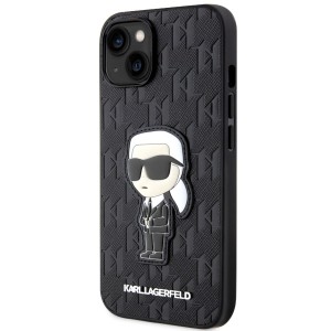 Karl Lagerfeld KLHCP14SSAKHPKK iPhone 14/ 15 / 13 6.1" czarny/black Saffiano Monogram Ikonik
